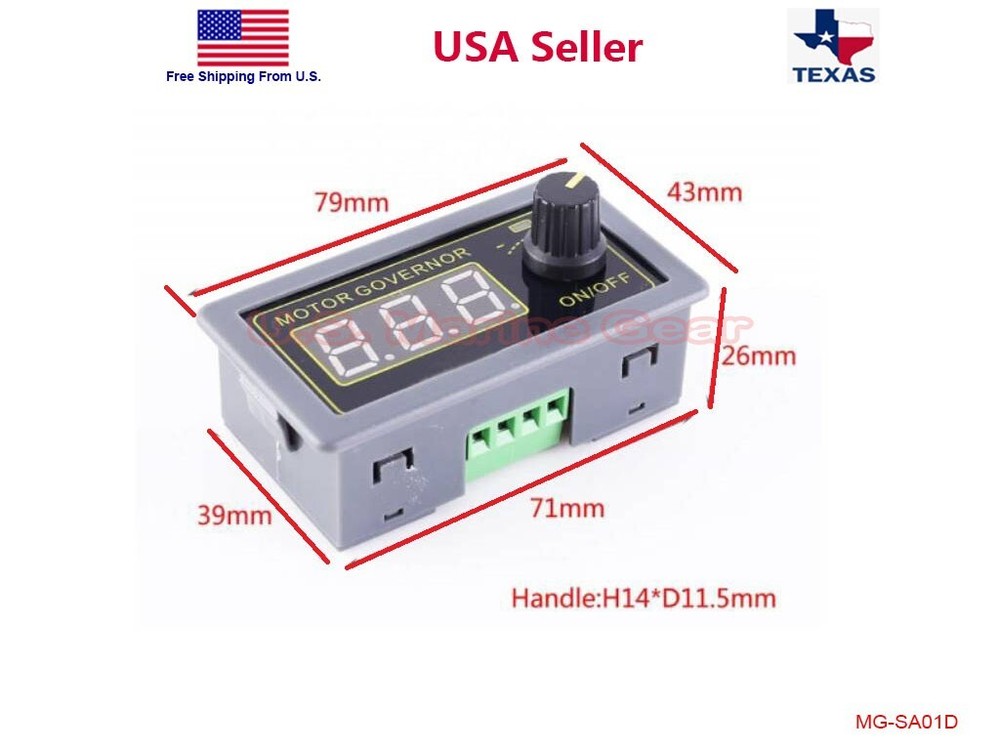 5V-30V Voltage Regulator DC Motor Speed Controller PWM Frequency Duty Cycle LED
