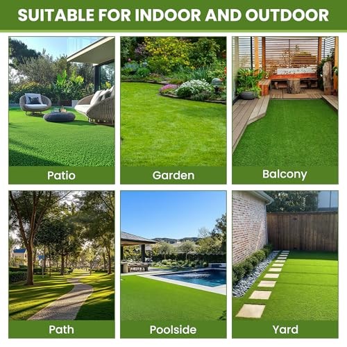 Artificial Grass Tiles Interlocking Self-draining Turf Set Fake Grass Square