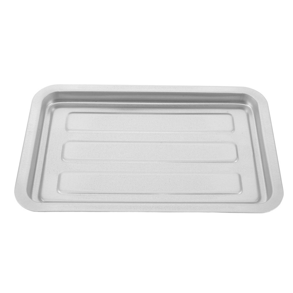 Metal Baking Pan Fried Chicken Strainer Tray Iron Rectangular Dish