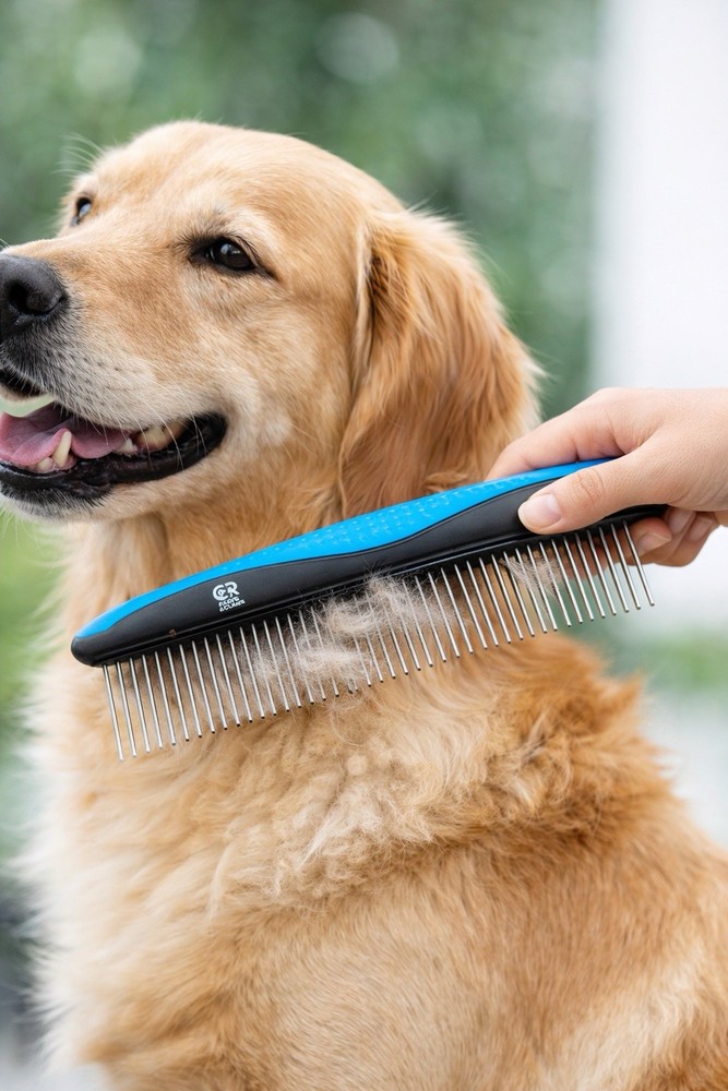 CR Paws & Claws Dog grooming comb-deshedding comb