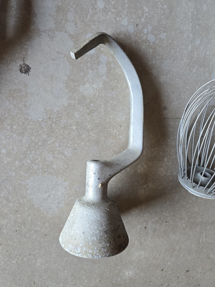Hobart Attachment Set Dough Hook Wire Whip Flat Beater