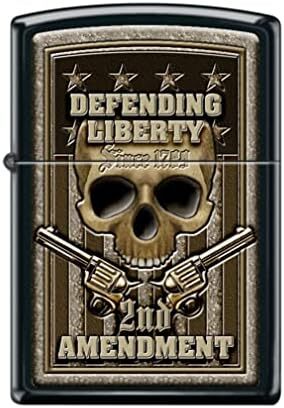 Zippo Lighter- Personalized Engrave for Second Amendment Defending Liberty Z5264
