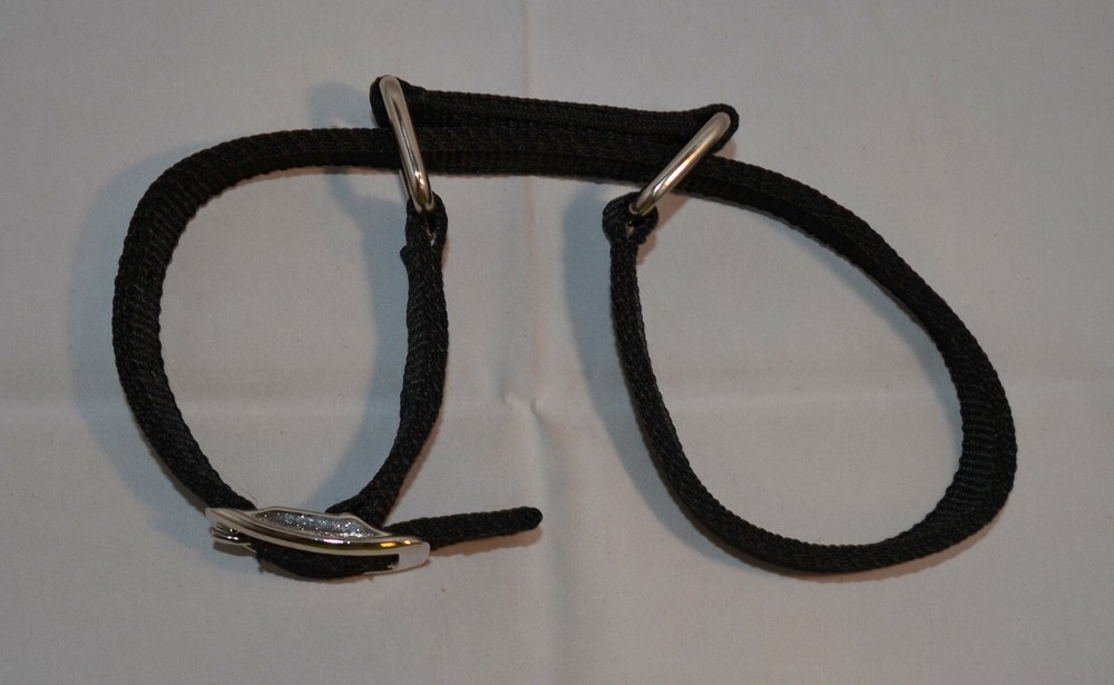 Hobble - Triple & Stitched - 1" Black Web (E124)