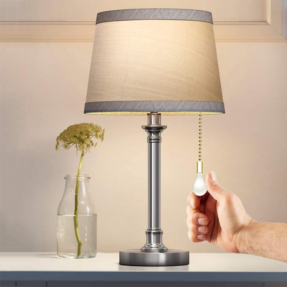 Ceiling Fan Pull Chain Ornaments Extension Chains with Decorative Light Bulb and