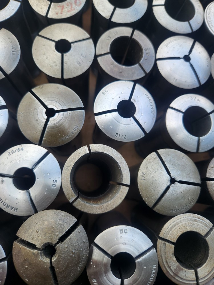 LOT OF 79 HARDINGE ASSORTED SIZE 5C COLLETS