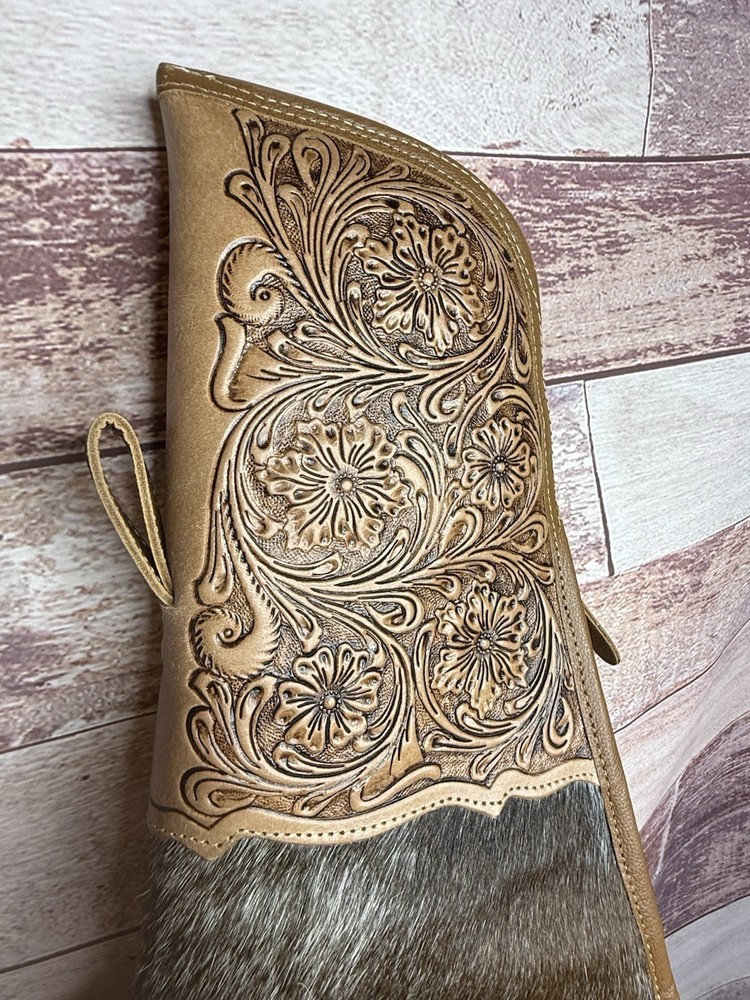 MYRA ~ TOOLED ~ LEATHER ~ COWHIDE ~ RIFLE ~ STORAGE ~ CASE