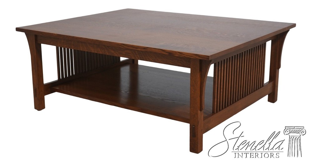 72333: STICKLEY Mission Oak Spindle Coffee Table