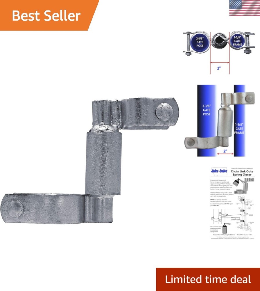 Reliable Chain Link Gate Closer - Self-Closing Design for Easy Operation