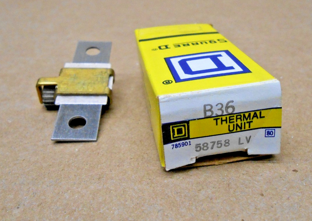 NEW SQUARE D B36 THERMAL OVERLOAD RELAY HEATER ELEMENT COIL UNIT (6 AVAILABLE)