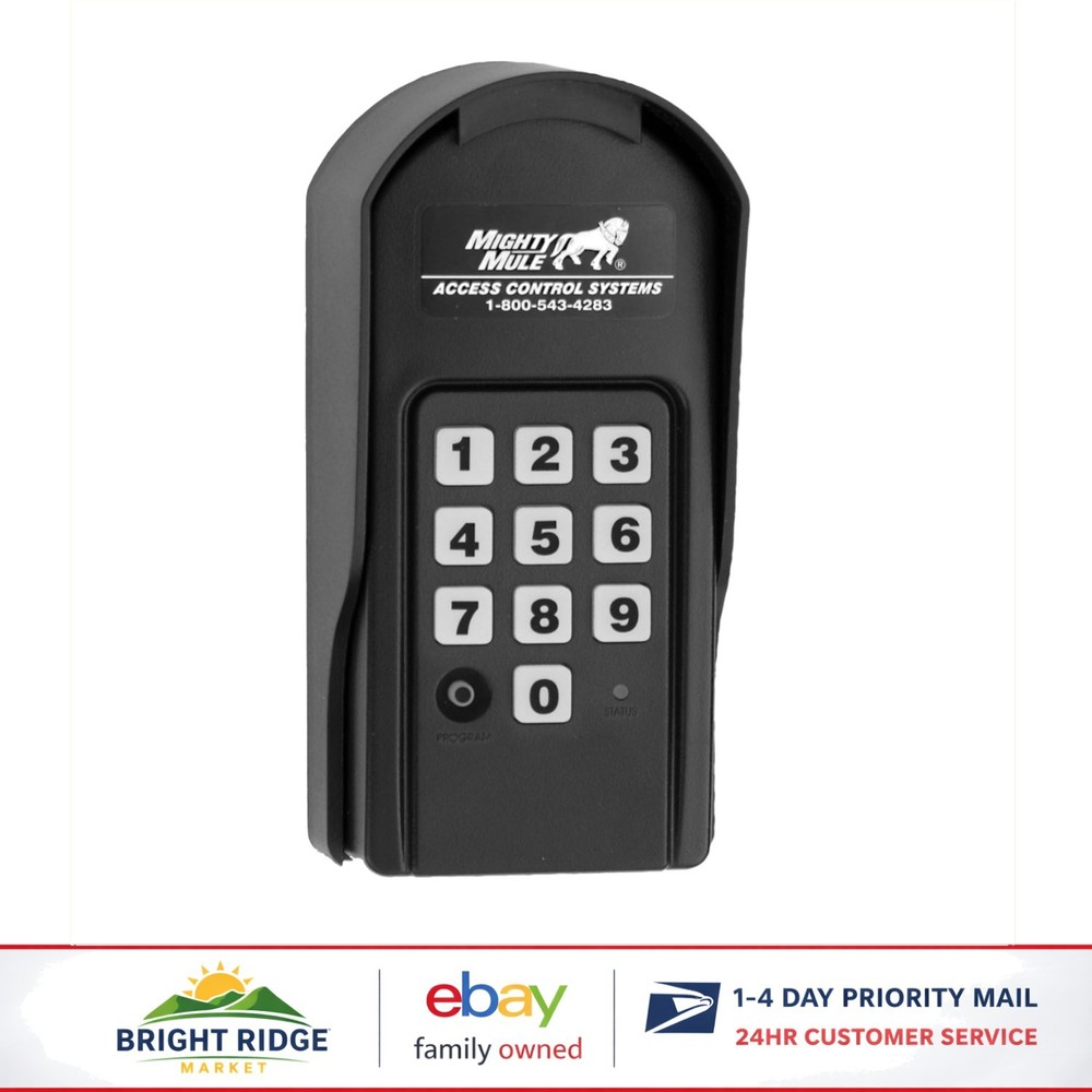Keypad with 25 Programmable Codes, Wireless Connectivity for Easy Installation