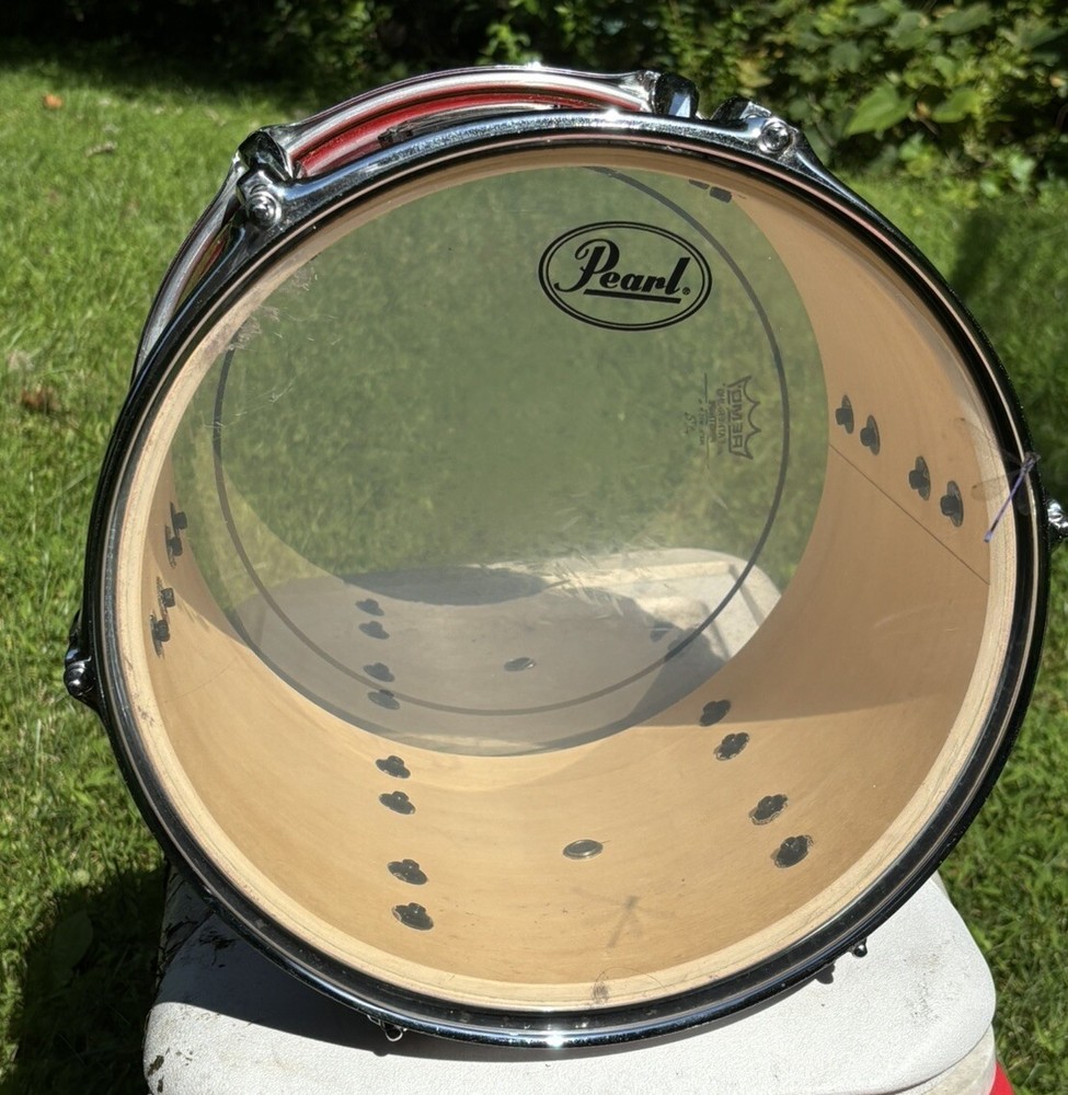 Pearl Export Transparent Ruby Red Fade 12 Rack Drum