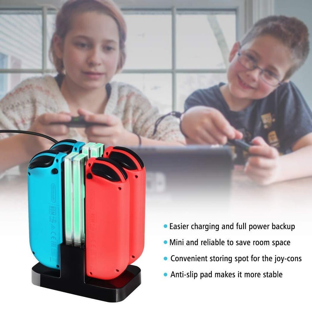 Switch Controller Charger for Nintendo Switch Joy-Cons Charging Dock Station