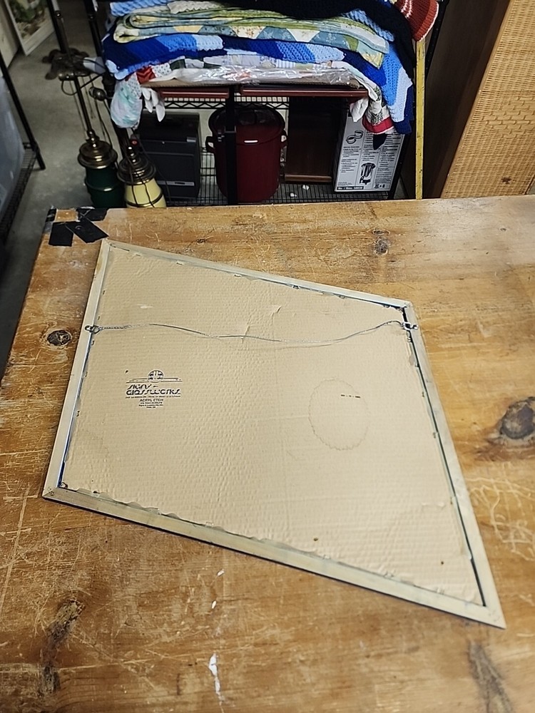 Budweiser Ice Draft Mirror Beer Slanted Sign