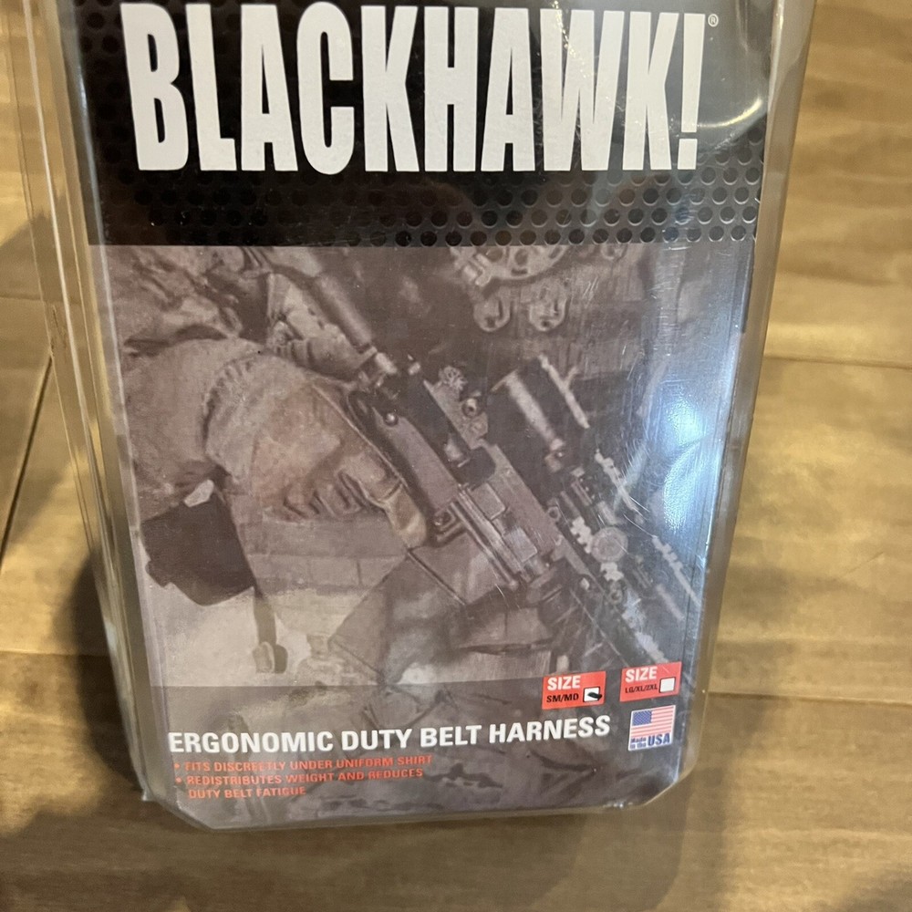 Blackhawk Ergonomic Duty Belt Black Harness, S/M