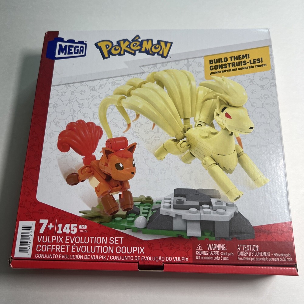 Mega Pokemon Vulpix Ninetales Evolution Set New Sealed Bloque