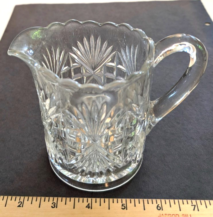 Heavy Glass Pitcher / Creamer