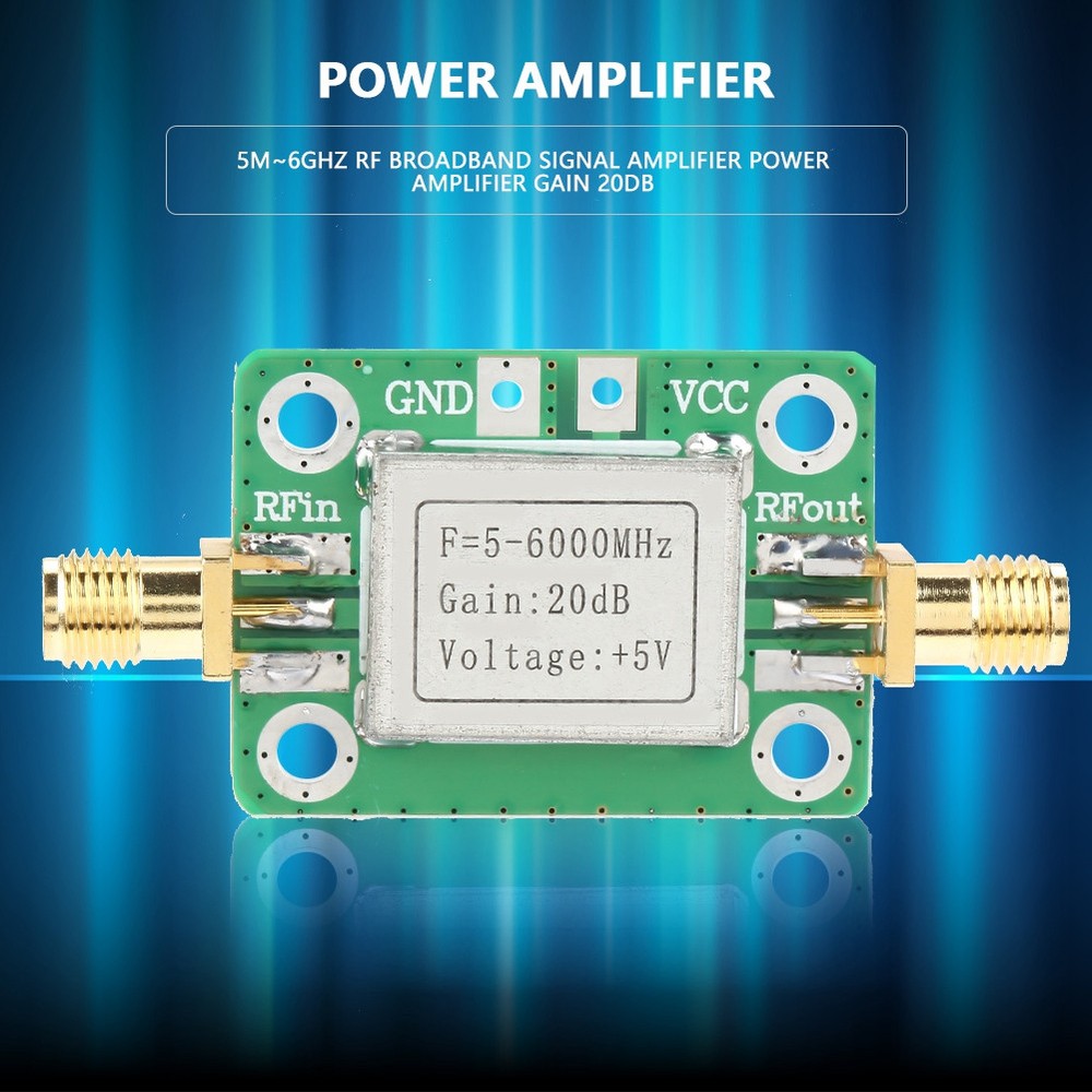 5M~6GHz RF Broadband Amplifier Power Amplifier Gain 20dB With