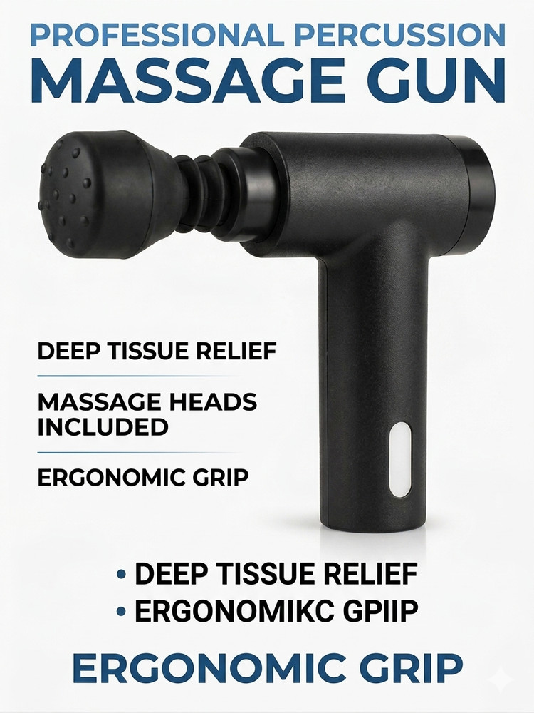 Massage Gun Deep Tissue Muscle Percussion Massager Handheld Quiet