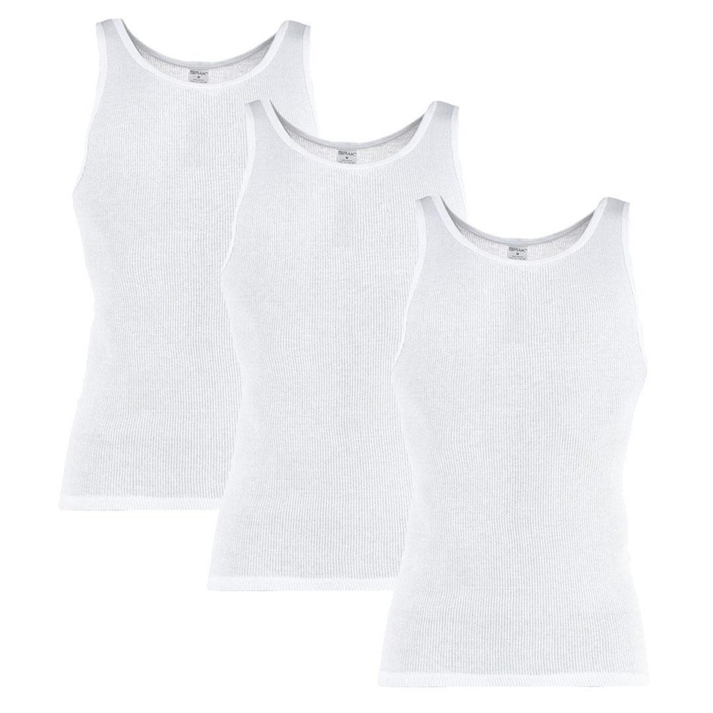 Knocker Men's SPAK White Basic A-Shirts (3 Pack)