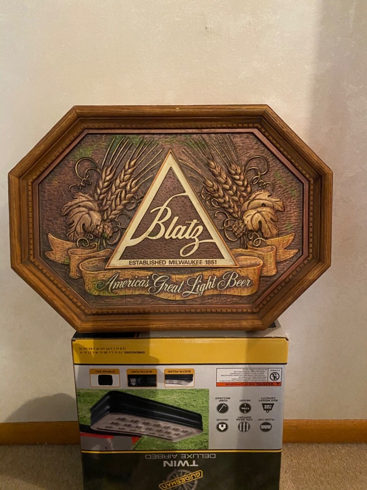 Blatz beer bar sign 1981 exc con