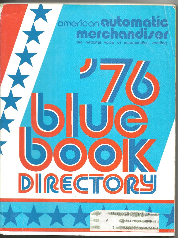 1976 American Automatic Merchandisers Blue Book Directory-Vending Machines PB220
