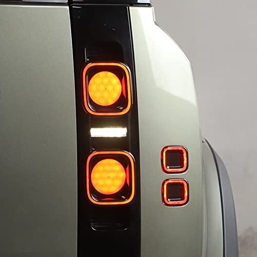 Tail Light Shade, Car Tail Light Cover Decorative ABS Replacement for Defender