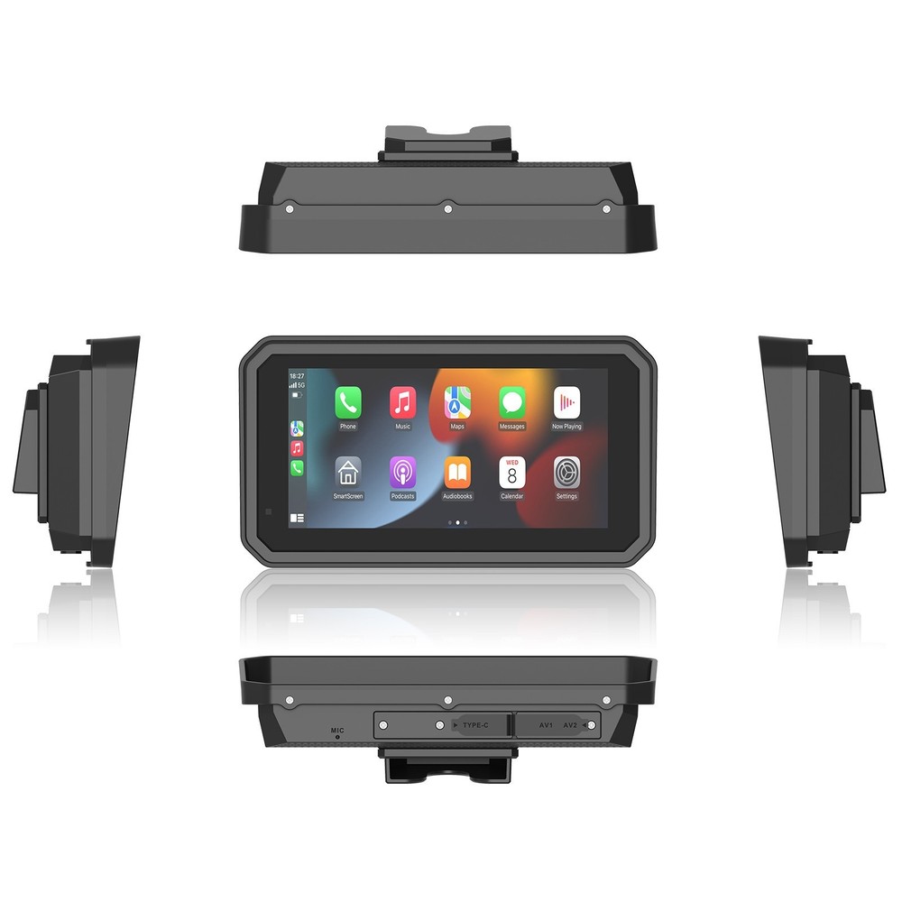 5.99" Motorcycle GPS Navigation Android Auto CarPlay Touchscreen Wifi Camera