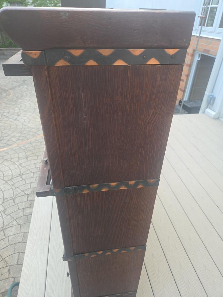 Vintage barrister /lawyer Bookcase 3 Stack
