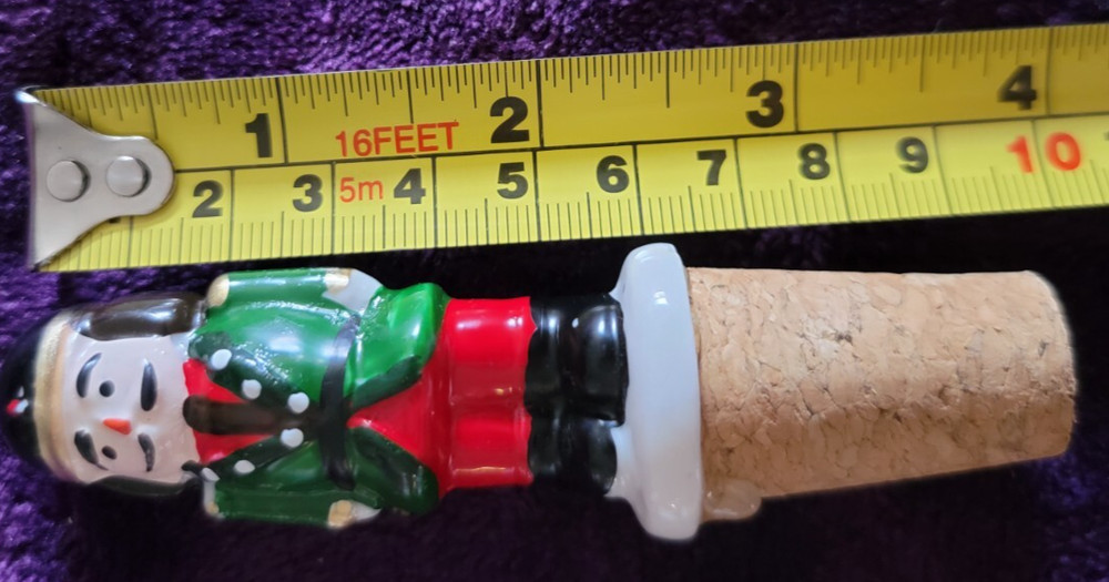 Core Kitchen Nutcracker Ceramic Wine Stopper 2-Piece Set ~ New open box