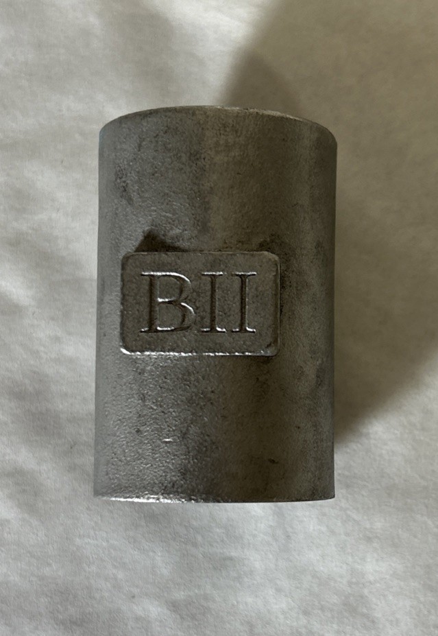 1" Drop Pipe Coupling 304 Stainless Steel NPT Chamfered