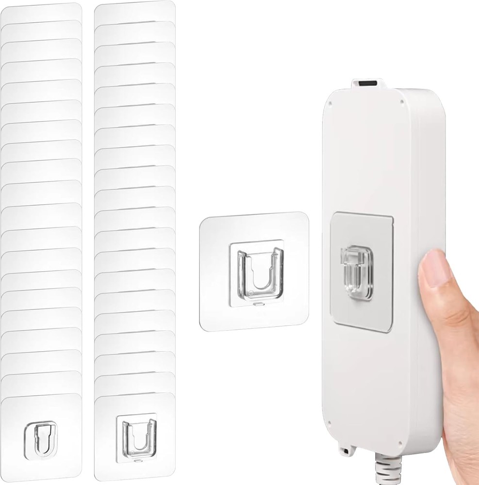 Double Sided Adhesive Wall Hooks,20 Pack Self Hooks,Suitable Clear