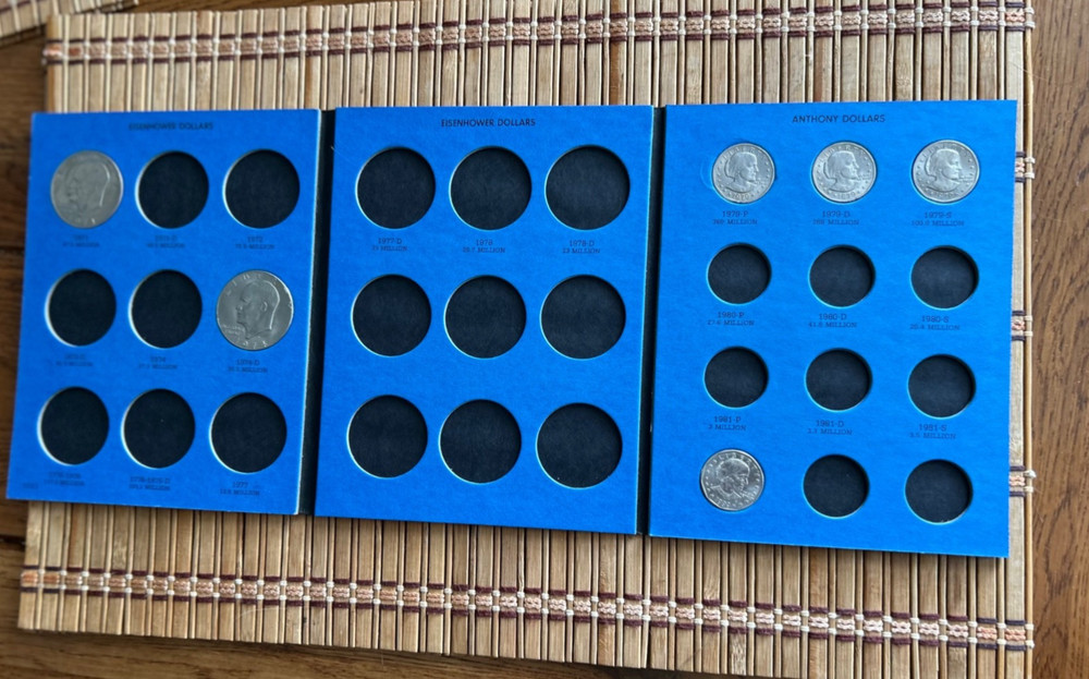 1971 - 1981 Eisenhower-Anthony Dollar Collection