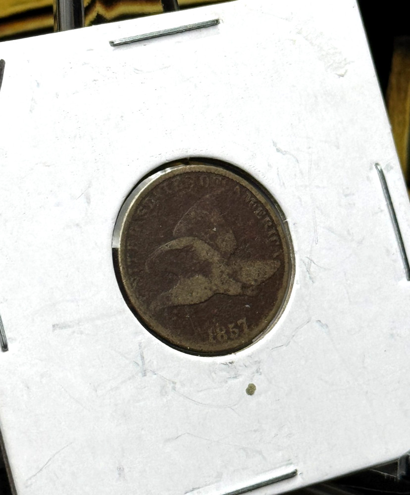 1857 Flying Eagle Cent 🦅 Early Small Cent • Copper-Nickel • Low Grade 🔎