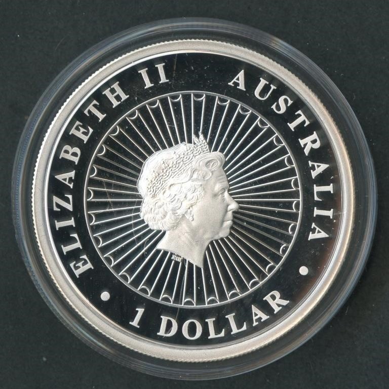 Australian Opal Series - Rough Scaled Python 2015 Silver Proof Coin w/ Full OGP