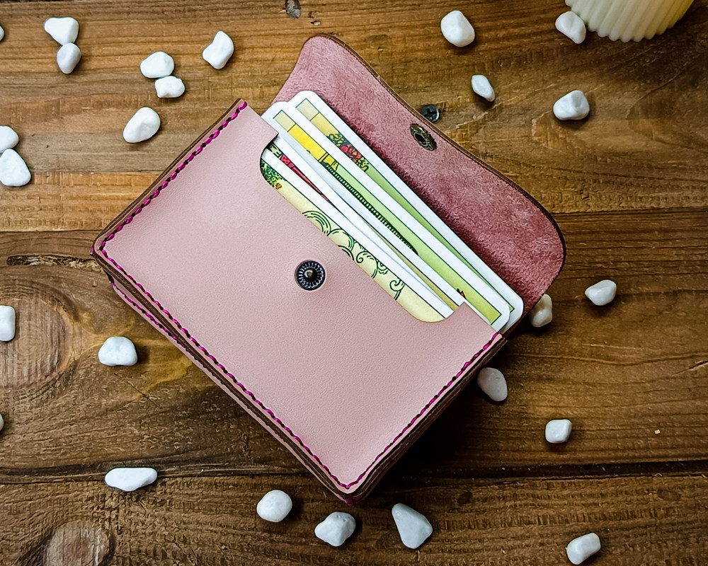 Custom Leather Tarot Card Case, Personalized Tarot Case