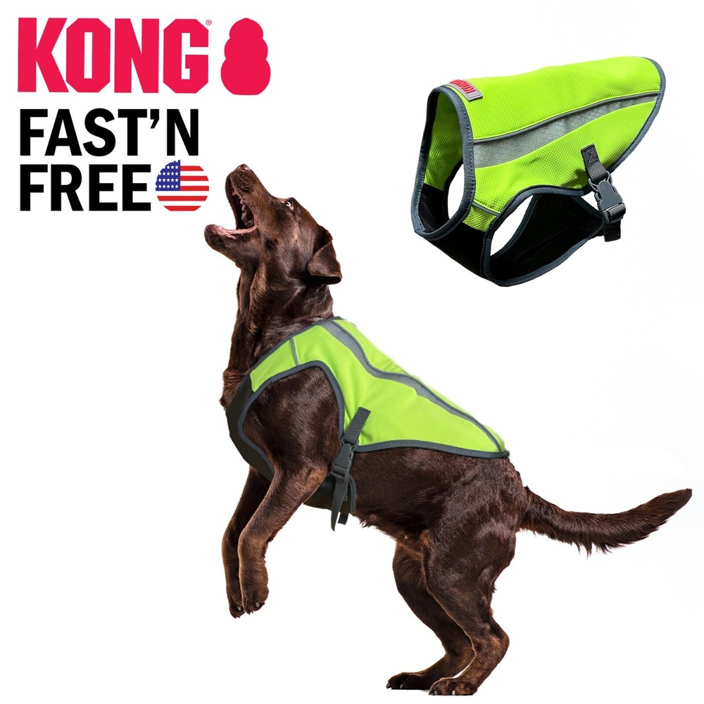Kong Cooling Dog Vest Adjustable Reflective Breathable Harness Protective Jacket