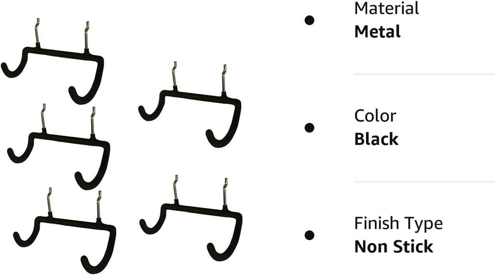 5PCS Pegboard Drill Holder Pegboard Double Hooks Drill Hook for Drill,Accessorie