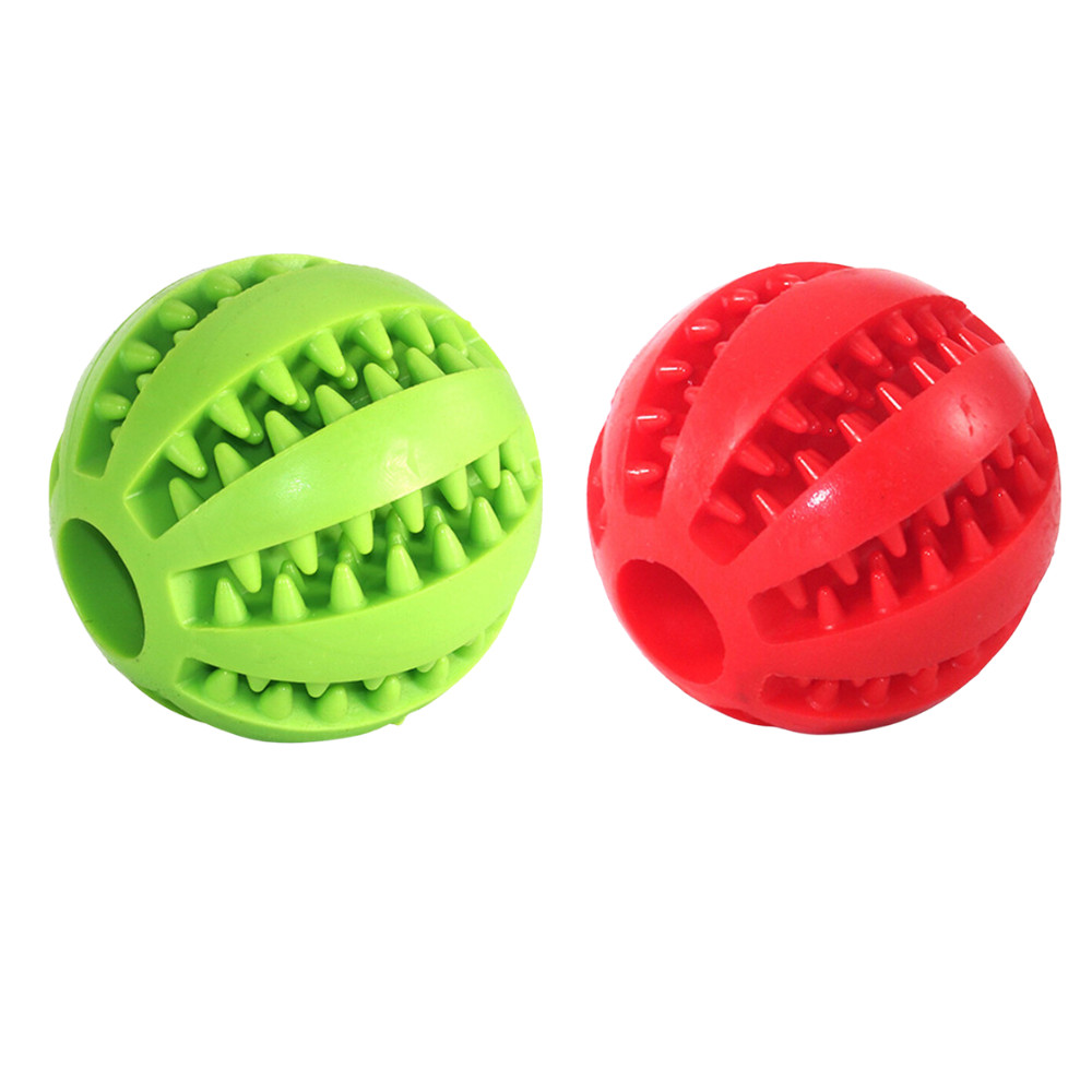 2 Dog Balls Cleaning Chew Toy