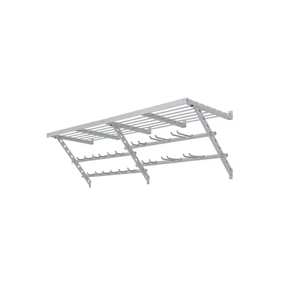 64 In. W Utility Shelf and Track Storage System