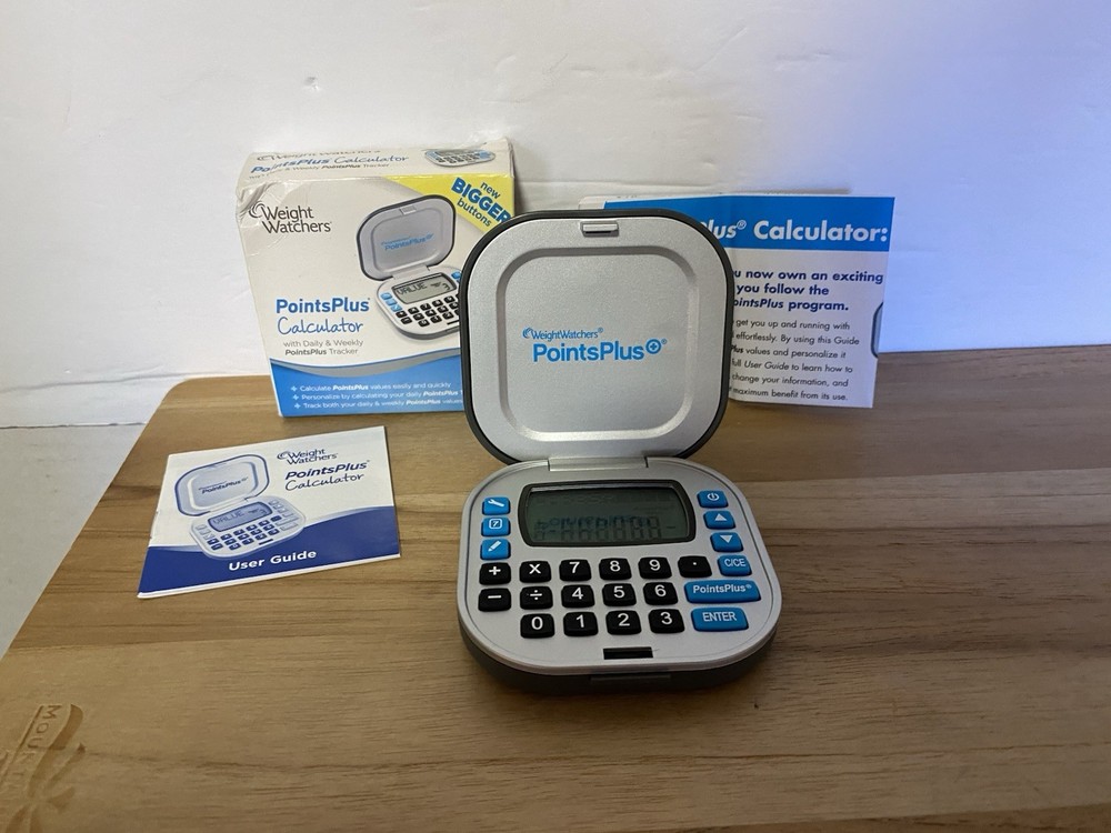 Weight Watchers Points Plus Calculator Black w/Original Box and Instructions