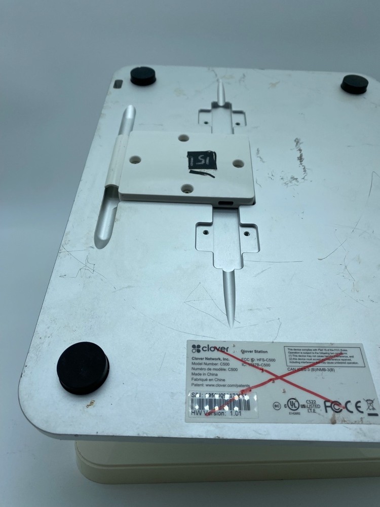 Clover C500 POS Terminal – Powers On – Screen Only –