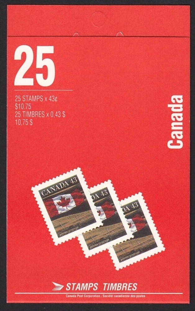 Canada — Booklet BK154b - Open Cover - Flag - Scott 1359