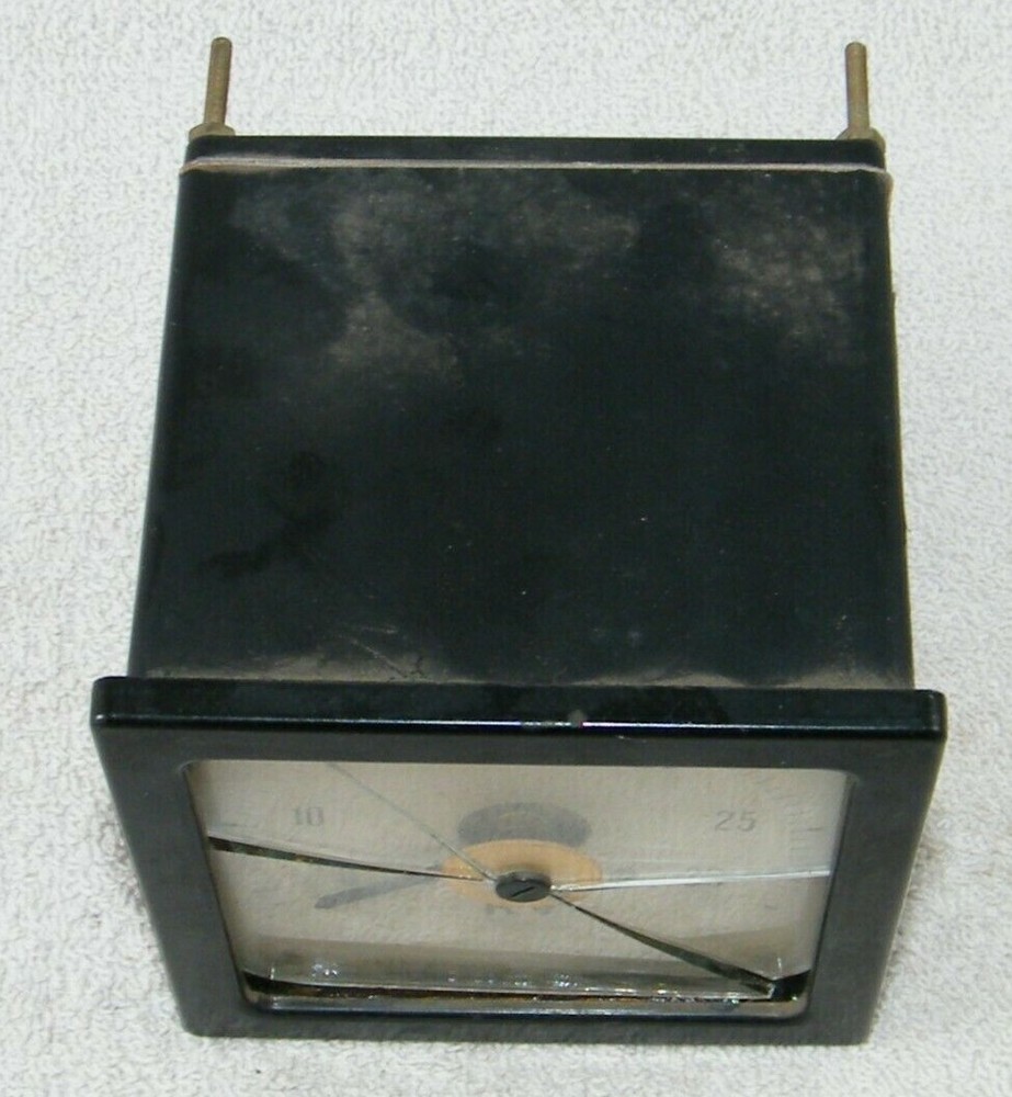 BROWN BOVERI METER EJ4V VOLTMETER KV, BROKEN GLASS