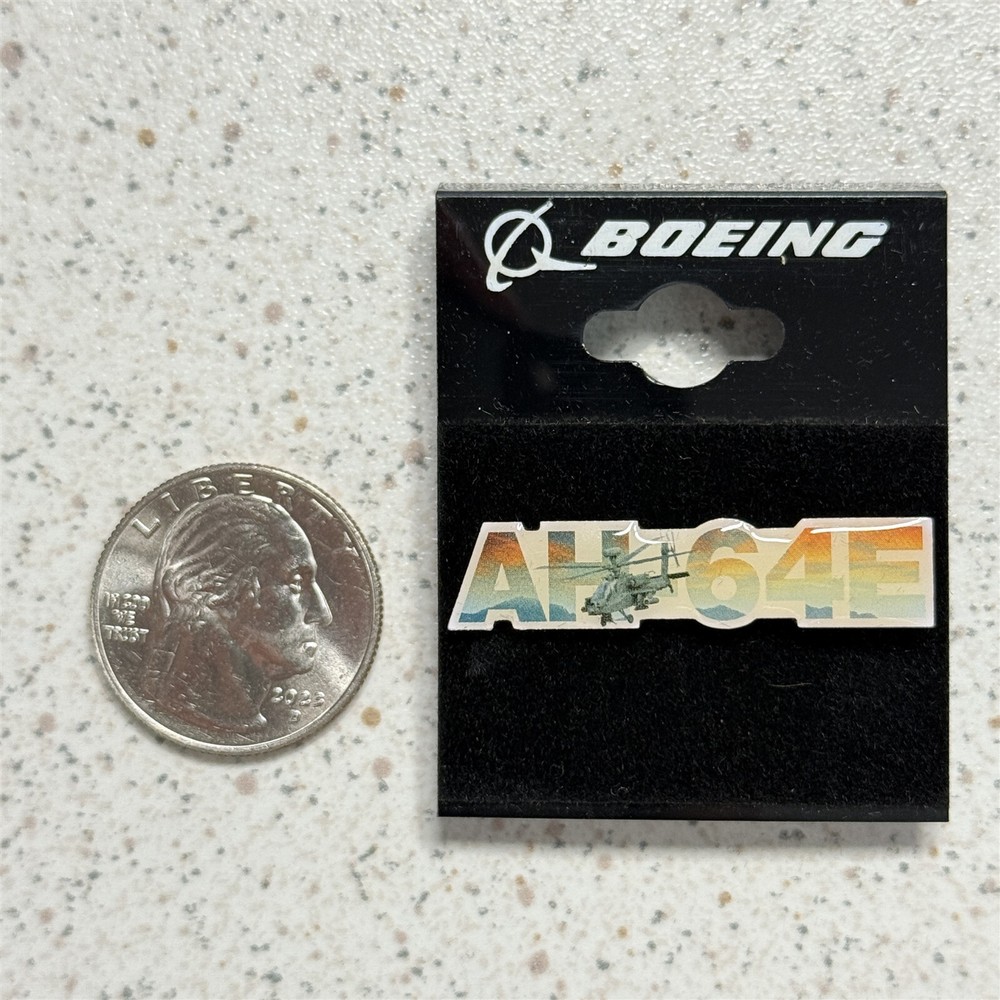 Boeing AH-64E Apache Helicopter Pin Pinback #50700