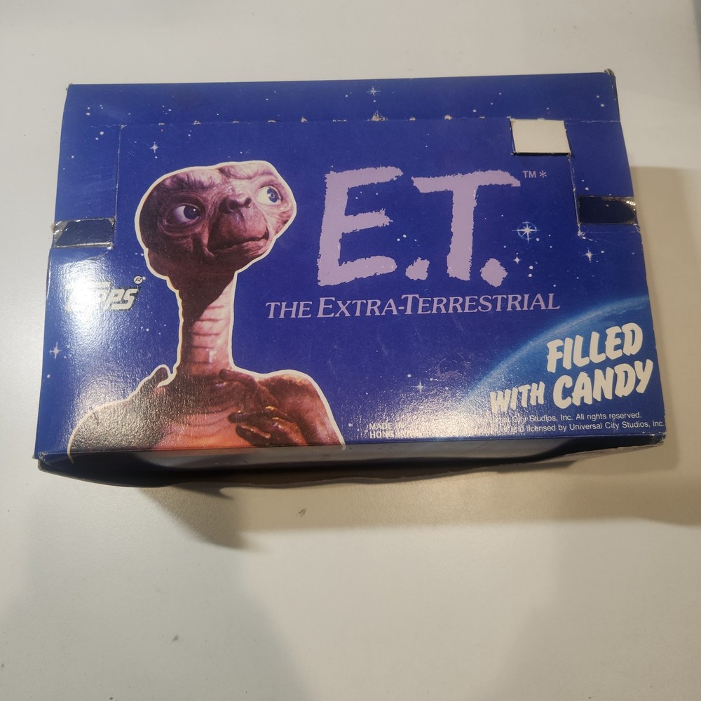 1982 Topps E.T. Movie Candy Head Display Box - Empty Box (with tray holder)