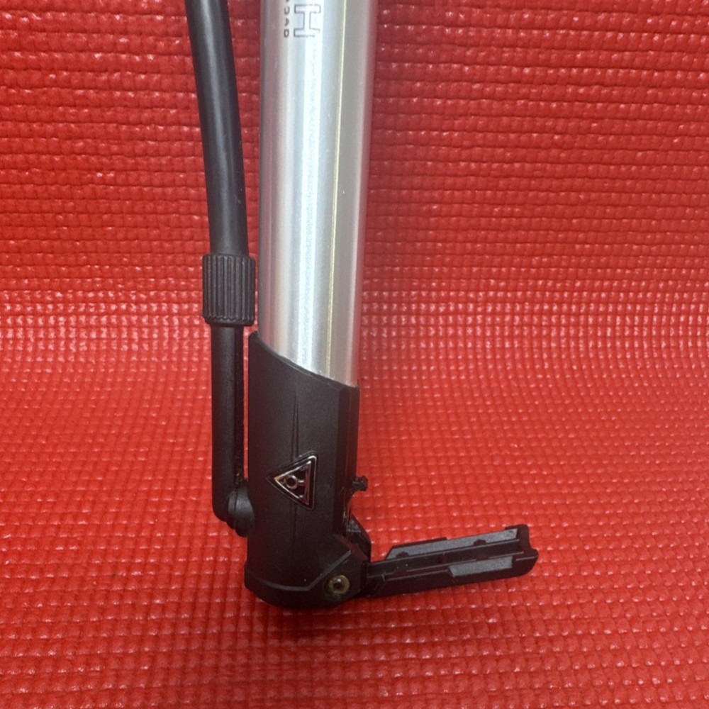 Topeak Mini Morph Compact Bicycle Pump Presta Schrader Silver Black Missing Tip