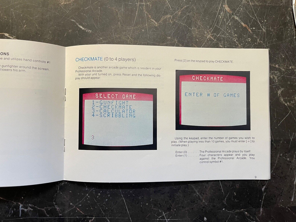 Bally Owners Manual Professional Arcade-Fun and Brains