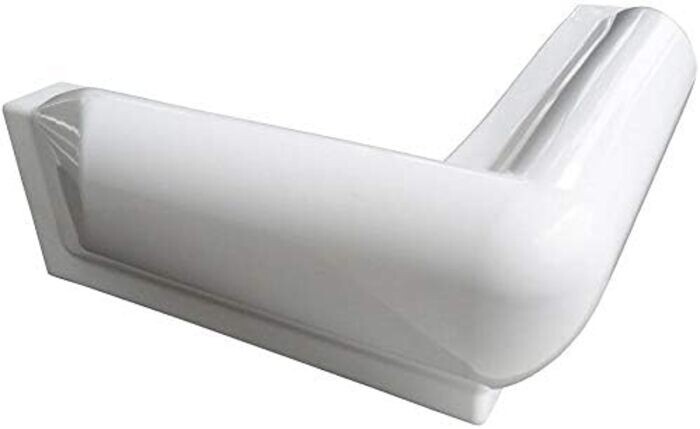 12" White Corner Dock Bumper