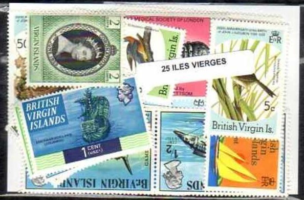 Virgin Islands - 25 Different Stamps