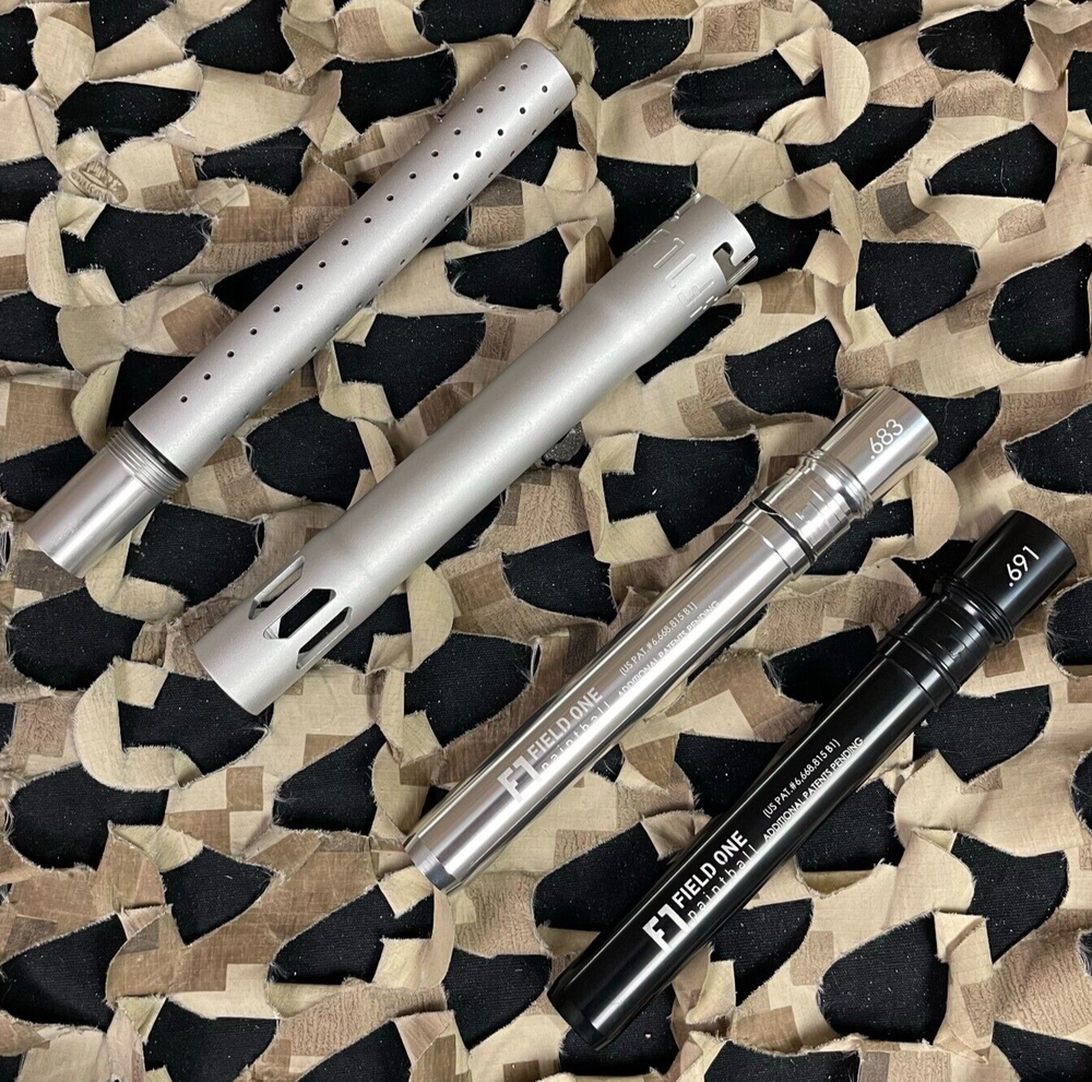 NEW Field One Acculock Lite Barrel Kit - Autococker Threaded - Dust Silver